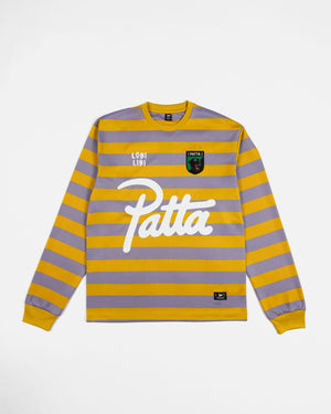 Patta Striped Longsleeve Football Jersey (Chalk Violet)