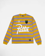 Patta Striped Longsleeve Football Jersey (Chalk Violet)