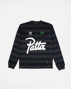 Patta Striped Longsleeve Football Jersey (Forged Iron)