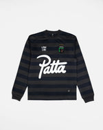 Patta Striped Longsleeve Football Jersey (Forged Iron)